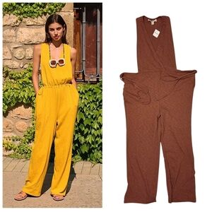 NWT Free People BEACH Let's Chill One Piece Jumpsuit Jumper OB1164933 Size Small